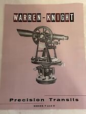 Vintage Warren-Knight Precision Transits Series 7 & 9 Brochure w Specifications picture