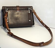 Swiss Army Military Officer Leather Bag Folding Vintage Medic Paramedic WW2 WW1 picture