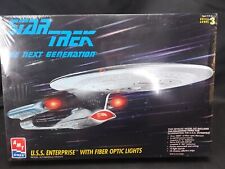AMT Star Trek USS Enterprise Model Kit w Fiber Optic Lights 1994 NCC-1701-D MISB picture