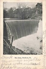 New Dam Bradford VT Vermont c.1909 Postcard A421 picture