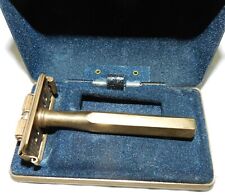 Vintage King Oscillator Safety Razor in metal box - 22 Kt. Gold Plate picture