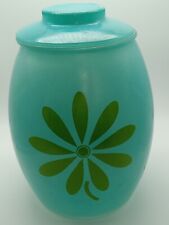 Bartlett Collins Turquoise/Green Daisy Floer Cookie Jar 1960s picture