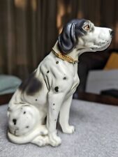 Vtg Erich Stauffer Champion Pointer Dog Porcelain Figurine  #S8326 Japan Collar picture