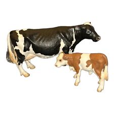 SCHLEICH Simmental Calf & SCHLIECH Holstein Cow picture