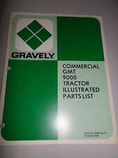 Vintage Original Gravely Commercial GMT 9000 Tractor Parts List Form 23706 picture
