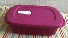 Tupperware Crystalwave Microwave Rectangle Divided Dish Pink 4 Cups New picture