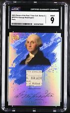 *CGC 9 Mint* 2023 PIECES OF THE PAST GEORGE WASHINGTON RELIC POTP-8 7-Year Coll picture