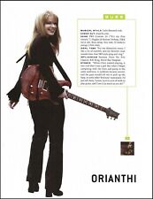 Orianthi with her PRS Custom 24 guitar 2004 first pin-up article print picture