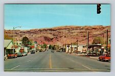 Moab UT-Utah, Scenic View Of Road Area, Antique, Vintage Souvenir Postcard picture