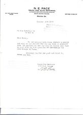  N.E. PACE TRUCK & AUTO REPAIRING MACON GA. LETTERHEAD DATED JANUARY, 23, 1928 picture