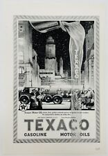 1920s Original Vintage Texaco Motor Oil New York City Art Deco Print Ad S23 picture