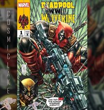 DEADPOOL WOLVERINE WWIII #1 QUAH SPIDERMAN 1 HOMAGE VARIANT LE 600 PREORDER 5/1☪ picture