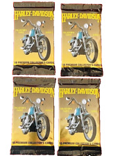 HARLEY DAVIDSON MOTORCYCLES 4 New Trading Card Factory Sealed Packs 40 Cards NOS picture
