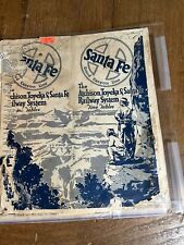 Santa Fe AT&SF Railway System Passenger Time Tables Train Schedule Oct 1923 picture
