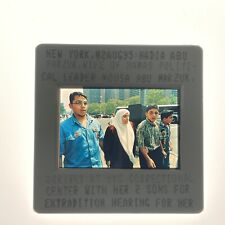Vintage 35mm Slide S9405 New York Hamas Palestinian Political Leader Family picture