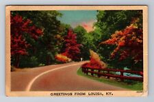Louisa KY-Kentucky, General Greetings, c1944 Antique Vintage Souvenir Postcard picture