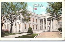 Washington DC, Side View of The White House, Flag, Guard, WB Posted 1922 picture