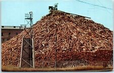 Postcard - A Maine Woodpile picture