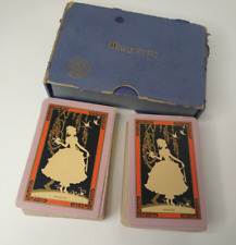Antique Marguerite A. Doughtery's Playing Cards Nanette 1920s Art Deco Silhoutte picture