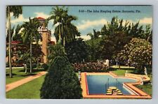 Sarasota FL-Florida, The John Ringling Estate Vintage Souvenir Postcard picture