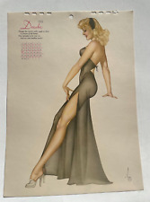 Original December 1946 Esquire Pinup Girl Calendar Page by Varga picture