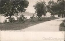 1908 Guns & Limbers,Rock Island Arsenal,IL Illinois Antique Postcard 1c stamp picture
