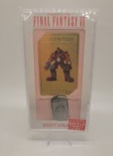 Vintage 1997 Final Fantasy VII 7 Barett Wallace Gold Phone Card + Dog Tag SEALED picture