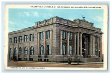 1936 Dallas Public Library Dallas Texas TX Vintage Postcard Postcard picture