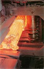 c1960 Chrome Postcard; Red Hot Ingot, Gary Steel Works, Gary IN Unposted picture