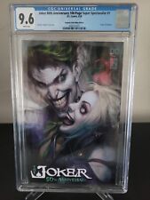 JOKER 80TH ANNIVERSARY 100-PAGE SUPER SPECTACULAR CGC 9.6 GRADED ARTGERM VARIANT picture