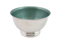Vintage Watson Silver Footed Bowl WP101 With Green Enamel Interior picture