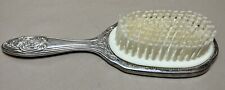 Vintage Victorian Silver Plated Hairbrush, 8 Inch Vanity Comb picture