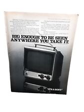 1974 Sony Portable TV television Original Print Ad 70s picture