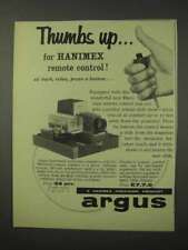 1958 Argus Hanimex Slide Remote Control Ad picture