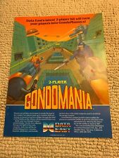 Original 11- 8'' Gondomania No Caption Data East arcade  video game AD FLYER picture