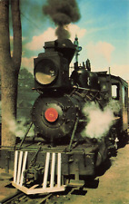 Postcard Edaville Railroad Locomotive No. 8, South Carver, Massachusetts VTG picture