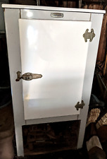 Vintage 1920's Frigidaire Refrigerator. ANTIQUE. WHITE, ENAMEL WORKING* MAN CAVE picture