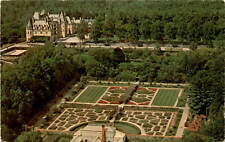 Biltmore House, Asheville, North Carolina, aerial view, mansion, Postcard picture