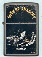2017 Sons Of Anarchy Reaper Motorcycle Black Zippo Lighter NEW Never Struck SOA picture