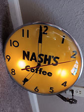 Nash's Coffee Telechron Advertising Clock Pam picture