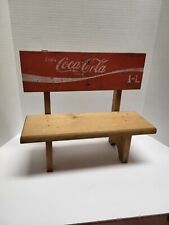 Vintage Coca-Cola Handmade Bench Wood Collector Display Doll Bench - 13