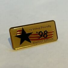 Vintage Serving Proudly ‘98 Election Official Pin picture