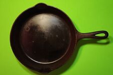 Antique Cast Iron Skillet GRISWOLD number 8 Small Logo ERIE PA 704 H Flat picture