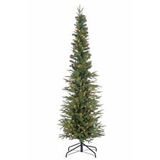 Sterling 6.5 ft. Natural Cut Narrow Christmas Tree with 200 Clear Lights - Green picture