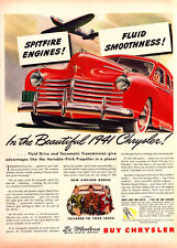 1940 Chrysler Automobiles Original Vintage Print Ad picture