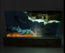 Living Aquarium Dual Sided Driver & Shark Night Light/Moving Ocean Lamp picture