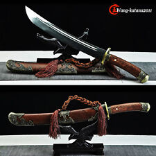 20''Chinese Tanto 1095 Steel Rosewood Qing Dynasty DAO Self-defence Short Sword picture
