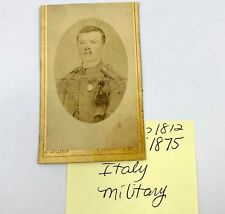 Cabinet Card Antique Photo Ragusa Italy Italian Soldier 2.5x4 picture