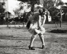 1920s Cute Girl Dancing the Charleston Photo - California Ostrich Farm - Flapper picture