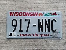2015 Wisconsin License Plate 917 - WNC America's Dairyland picture